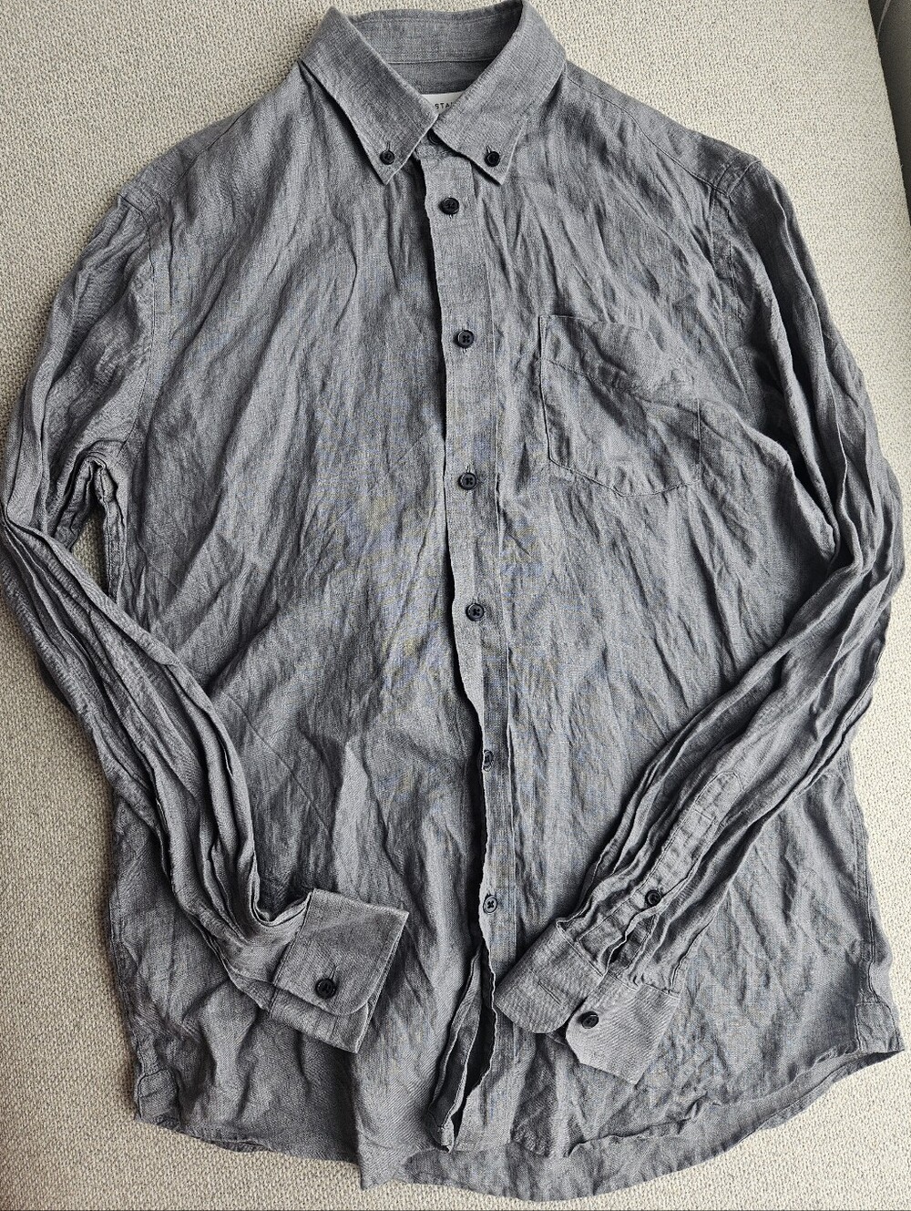 National Standard Grey Linen Shirt
